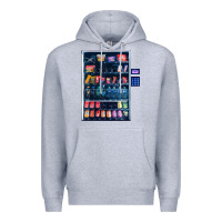 Heather Grey Funny Costumes for Halloween Vending Machine Silvester Premium Hoodie - minhPixels
