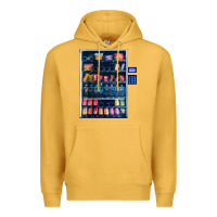 Mustard Funny Costumes for Halloween Vending Machine Silvester Premium Hoodie - minhPixels
