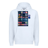 White Funny Costumes for Halloween Vending Machine Silvester Premium Hoodie - minhPixels