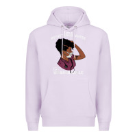 Lilac Registered Nurse Gift Phenomenal Black Nurse Nursing Student Premium Hoodie - minhPixels