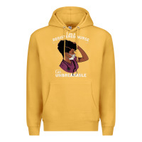 Mustard Registered Nurse Gift Phenomenal Black Nurse Nursing Student Premium Hoodie - minhPixels