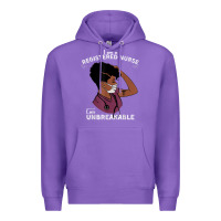 Purple Registered Nurse Gift Phenomenal Black Nurse Nursing Student Premium Hoodie - minhPixels