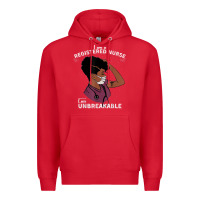 Red Registered Nurse Gift Phenomenal Black Nurse Nursing Student Premium Hoodie - minhPixels