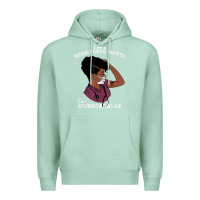 Seafoam Registered Nurse Gift Phenomenal Black Nurse Nursing Student Premium Hoodie - minhPixels