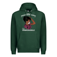 Sports Green Registered Nurse Gift Phenomenal Black Nurse Nursing Student Premium Hoodie - minhPixels