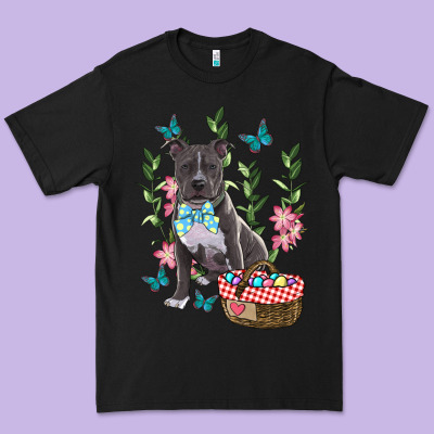 Easter Pitbull Premium Tee Designed By Ranaportraitstore