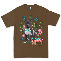 Cacao Easter Pitbull Premium Tee - RanaPortraitStore