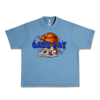 Pebble Blue game day basketball Urban Heavy Tee - HowdyJamesFarm