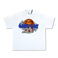 White game day basketball Urban Heavy Tee - HowdyJamesFarm