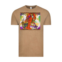 Vintage Coffee Mardi Gras Crawfish Tumbler Vintage Tee - HowdyJamesFarm