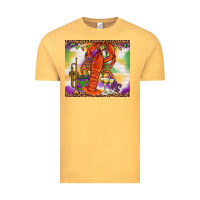 Vintage Mustard Mardi Gras Crawfish Tumbler Vintage Tee - HowdyJamesFarm