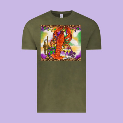 Mardi Gras Crawfish Tumbler Vintage Tee Designed By Howdyjamesfarm