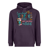 Plum i pretend coffee helps but i'm still a bitch Heavyweight Hoodie - Artiststas