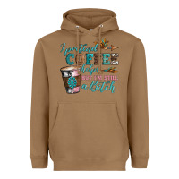 Toasted Coconut i pretend coffee helps but i'm still a bitch Heavyweight Hoodie - Artiststas