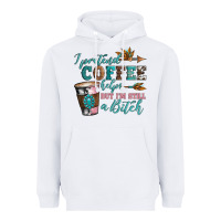 White i pretend coffee helps but i'm still a bitch Heavyweight Hoodie - Artiststas