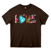 Chocolate Brown gemstone love Heavy Core Tee - JahusDesignShop