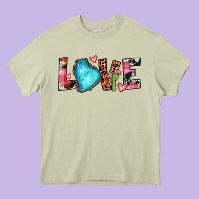 Gemstone Love Heavy Core Tee Designed By Jahusdesignshop