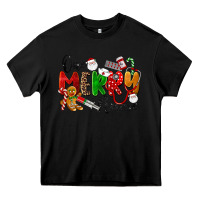 Black One Merry Nurse Heavy Core Tee - LillyAllenDesigns
