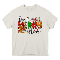 Cream One Merry Nurse Heavy Core Tee - LillyAllenDesigns