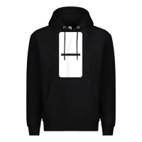 Black Double Blank Dominoes Halloween Costume Domino Game Premium Hoodie - minhPixels