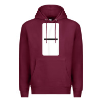 Burgundy Double Blank Dominoes Halloween Costume Domino Game Premium Hoodie - minhPixels