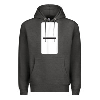 Charcoal Heather Double Blank Dominoes Halloween Costume Domino Game Premium Hoodie - minhPixels