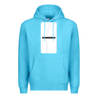Ocean Blue Double Blank Dominoes Halloween Costume Domino Game Premium Hoodie - minhPixels