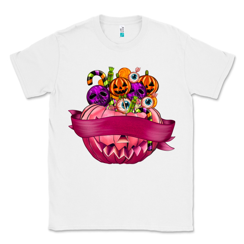 Personalized Girl Halloween Candy Classic Tee by texasbilliewilder | Teevron