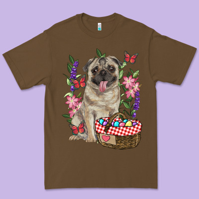 Easter Pug Premium Tee Designed By Ranaportraitstore