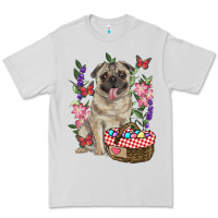 Dove Grey Easter pug Premium Tee - RanaPortraitStore