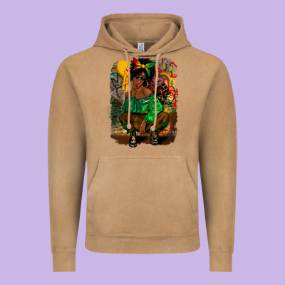 Juneteenth Black Woman Fashion Girl Vintage Hoodie Designed By Cowgirlartshop