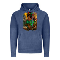 Vintage Denim juneteenth black woman fashion girl Vintage Hoodie - CowGirlArtShop