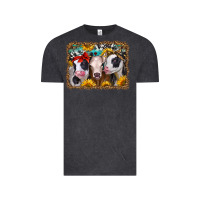 Vintage Black western sunflower heifers Vintage Tee - Jasminsmagicworld