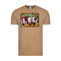 Vintage Coffee western sunflower heifers Vintage Tee - Jasminsmagicworld
