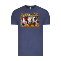 Vintage Denim western sunflower heifers Vintage Tee - Jasminsmagicworld