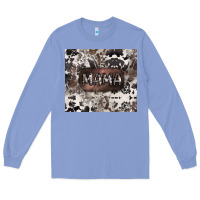 Colony Blue mama cowhide cowgirl Long Sleeve Tee - CowGirlArtShop