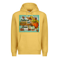 Antique Gold autumn leaves and pumpkins please mouse pad Premium Hoodie - BundleAndBundleShop