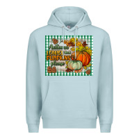 Blue Mist autumn leaves and pumpkins please mouse pad Premium Hoodie - BundleAndBundleShop