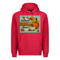 Cardinal autumn leaves and pumpkins please mouse pad Premium Hoodie - BundleAndBundleShop