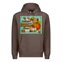 Coffee autumn leaves and pumpkins please mouse pad Premium Hoodie - BundleAndBundleShop