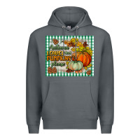 Rock autumn leaves and pumpkins please mouse pad Premium Hoodie - BundleAndBundleShop