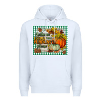 White autumn leaves and pumpkins please mouse pad Premium Hoodie - BundleAndBundleShop