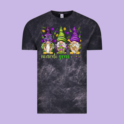 Mardi Gras Crew With Gnomies Vintage Tee Designed By Howdyjamesfarm