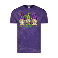Cloud Purple Mardi Gras crew with gnomies Vintage Tee - HowdyJamesFarm