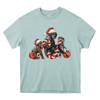 Arona christmas chimpanzee and gorilla Heavy Core Tee - LillyAllenDesigns
