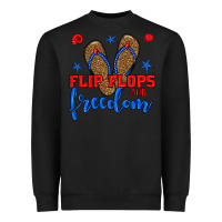 Black flip flops and freedom Heavyweight Sweatshirt - BundleAndBundleShop