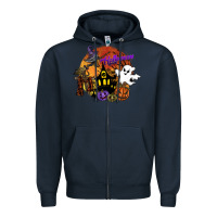Navy halloween Zipper Hoodie - SublimationCraftShop