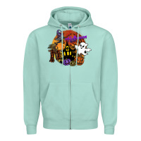 Seafoam halloween Zipper Hoodie - SublimationCraftShop