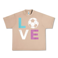 Burro Soccer Gift for Girls Women I Love Soccer Vintage Urban Heavy Tee - minhPixels