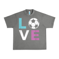 Tornado Soccer Gift for Girls Women I Love Soccer Vintage Urban Heavy Tee - minhPixels
